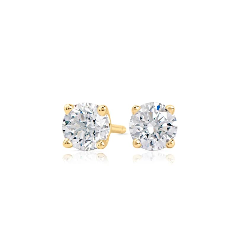 1ct Total Lab Grown Diamond Studs — Image 1