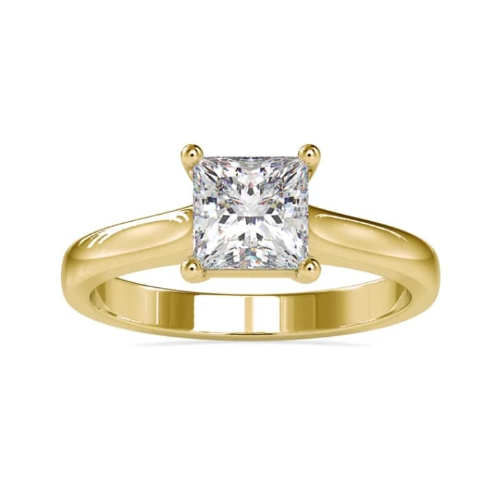 Evaan Lab Grown Diamond Solitaire Ring – Princess| 1.40 Ct — Engagement Rings | Evaan Jewels