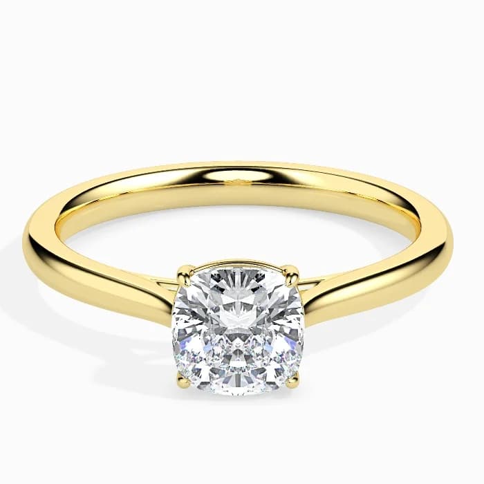 Evaan Lab Grown Diamond Solitaire Ring – Cushion| 0.70 C — Engagement Rings | Evaan Jewels