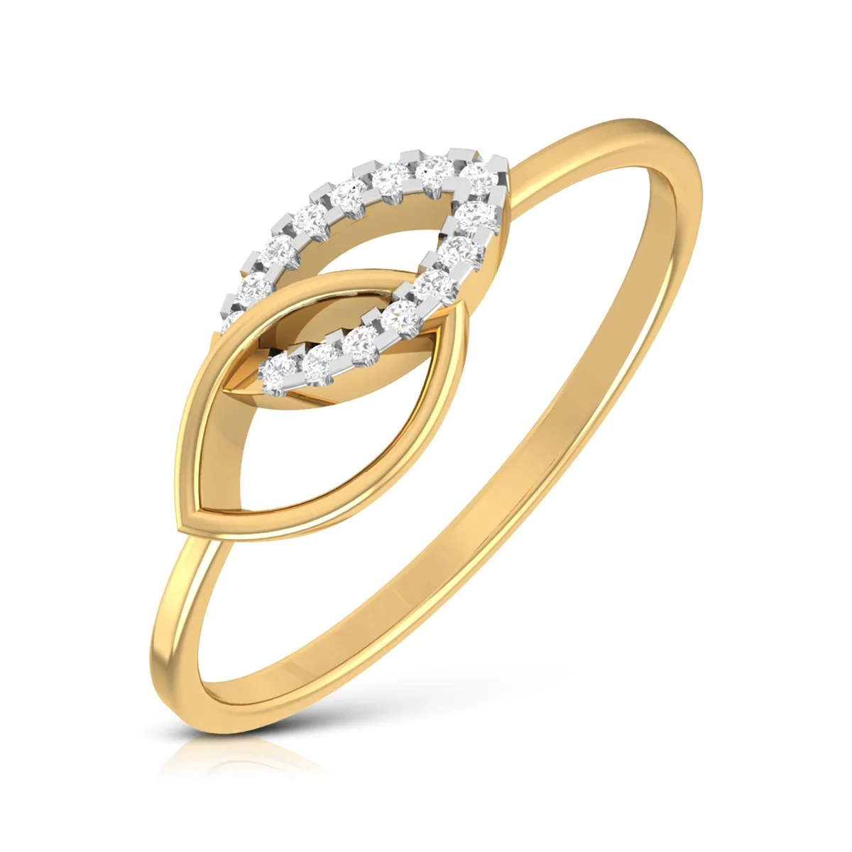 Evaan Lab Grown Diamond Gold Ring – R002 | 0.04ct — Image 1