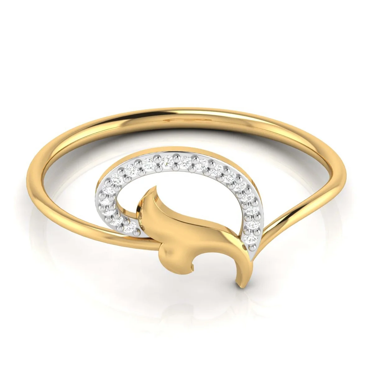 Evaan Lab Grown Diamond Gold Ring – R005 | 0.07ct — Image 1