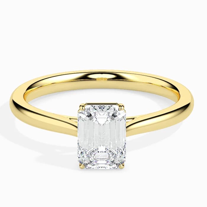 Evaan Lab Grown Diamond Solitaire Ring – EMERALD | 0.50 Ct — Image 1