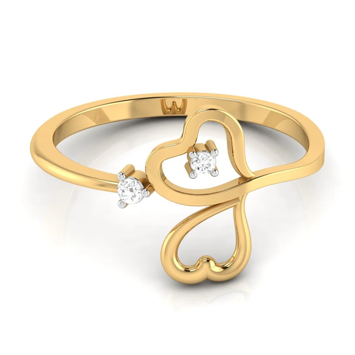 Evaan Lab Grown Diamond Gold Ring – R012 | 0.03ct — Image 1